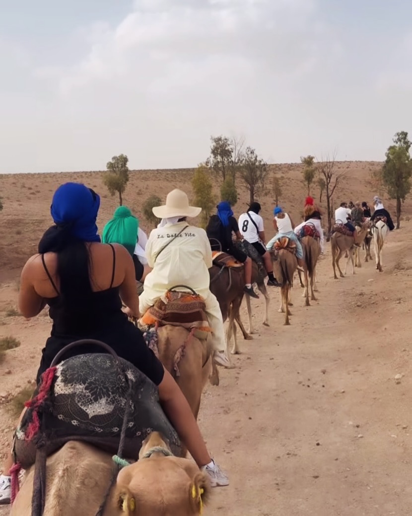 Shared camel ride