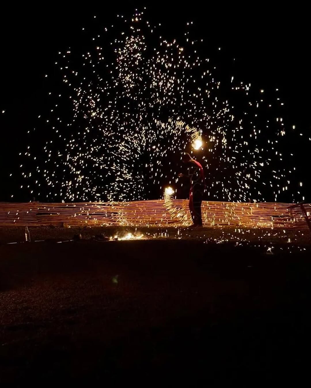 Fire show finale
